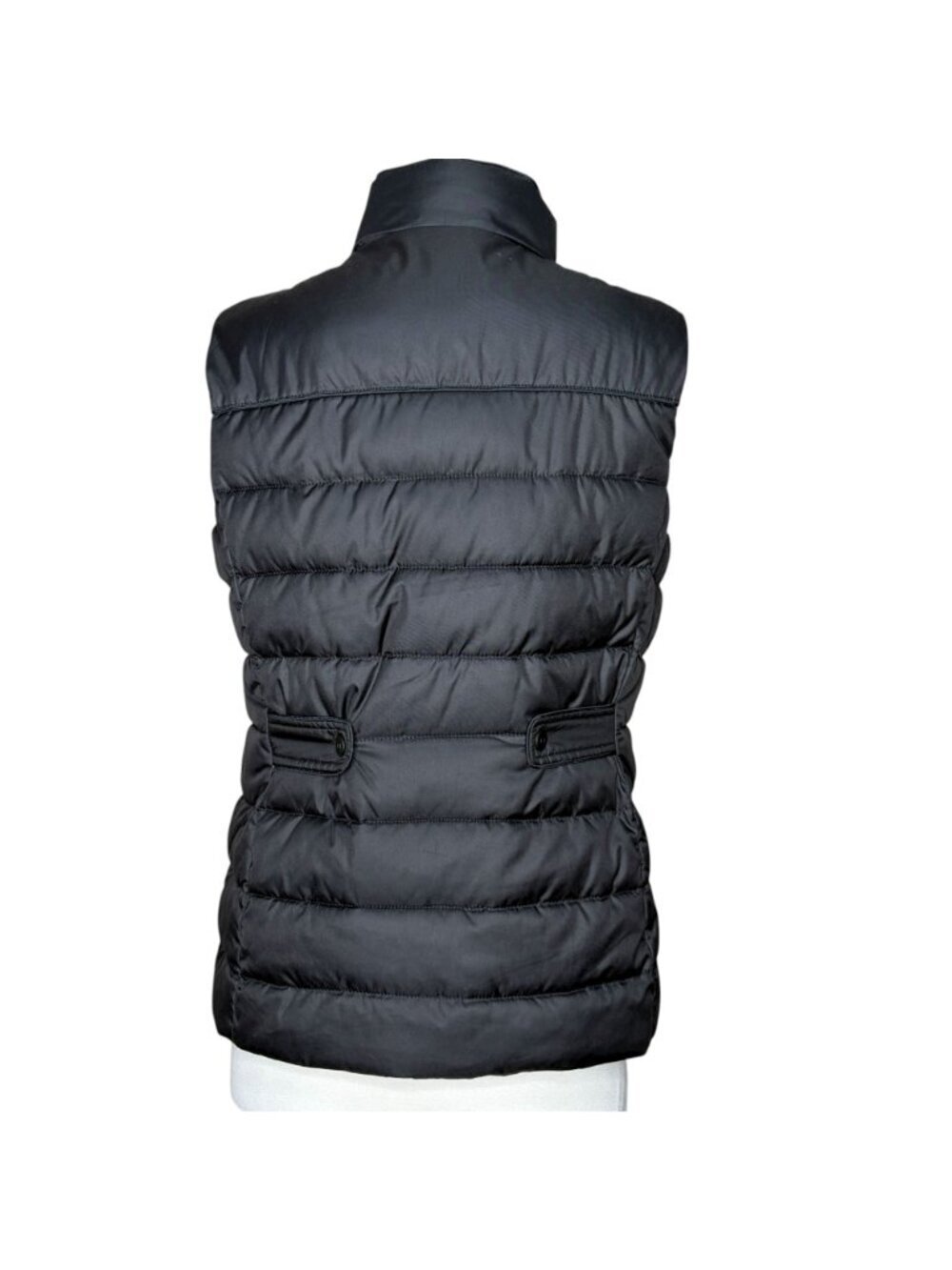 Tommy Hilfiger Women’s Puffer Vest Black Quilted Full Zip Sleeveless Jacket Larg - Picture 3 of 5
